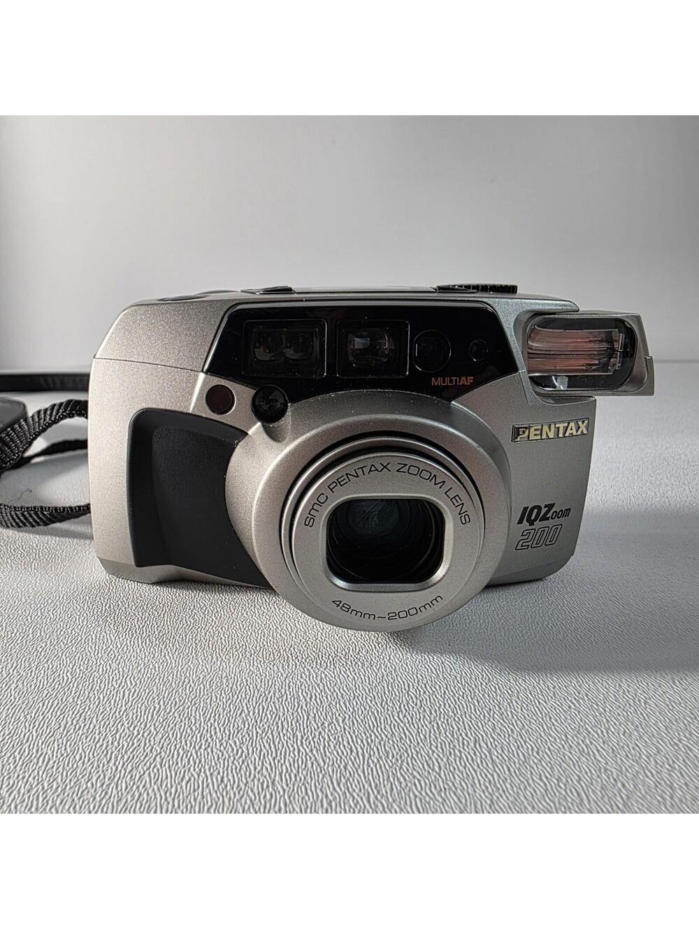 Pentax IQZoom 200 SMC 48-200mm Zoom Lens 35mm Film Camera Point & Shoot Tested!